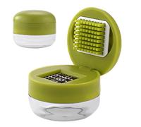 Picador de ajo miniatura Ergonómico Portátil con Recipiente y Base