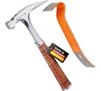 PICARD Martillo de carpintero Nº 790 ½ + Mini BlackGiant® + pegatinas, peso total de 800 g, banda rugosa, soporte magnético para clavos, protección contra la corrosión, mango de acero con mango de
