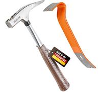 PICARD Martillo de carpintero Nr. 298 + Sacaclavos | 600 g | Pista rugosa | Soporte magnético para clavos | Protegido contra la corrosión | Mango de tubo de acero cromo-molibdeno