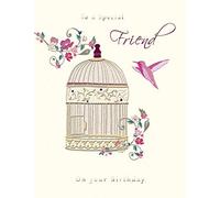 Piccadilly Greetings Group Ltd Fantástica tarjeta de felicitación de cumpleaños colorida para un gran amigo, beige, 20,3 x 15,2 cm