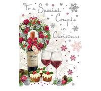 Piccadilly Greetings Group Ltd Regal Publishing C85136 - Tarjeta de Navidad para pareja especial, gris, marrón, rojo, beige, 9 x 6 pulgadas