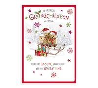 Piccadilly Greetings Linda tarjeta de Navidad para los nietos, 22,86 x 15,24 cm, Regal Publishing (C85478)
