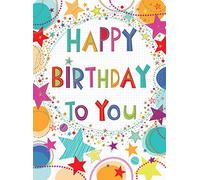 Piccadilly Greetings Moderna tarjeta de cumpleaños grande de cumpleaños - 30,5 x 22,8 cm