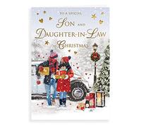 Piccadilly Greetings Regal Publishing, C85491 - Tarjeta de Navidad para hijo y nuera, 22,8 x 15,2 cm