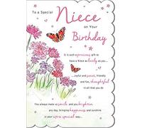 Piccadilly Greetings Regal Publishing - Tarjeta de cumpleaños para sobrina, 9 x 6 pulgadas