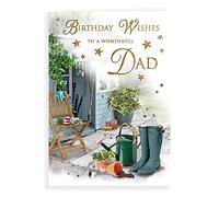 Piccadilly Greetings Regal Publishing - Tarjeta de cumpleaños tradicional para papá, 9 x 6 pulgadas