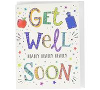 Piccadilly Greetings Regal Publishing - Tarjeta de felicitación (20,3 x 15,2 cm), diseño con texto "Get Well Soon"