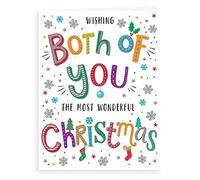 Piccadilly Greetings Regal Publishing - Tarjeta de Navidad moderna para ambos (20,3 x 15,2 cm)