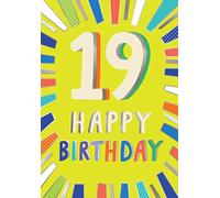 Piccadilly Greetings Tarjeta de cumpleaños de 19 años