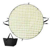 Picnic Blanket - Waterproof Round Outdoor Mat 49 Inch, Transformable Tote Picnic Rug for 2-4 People, Lightweight Waterproof Outdoor Blanket for Camping, Beach, Festival, Stadium, Lawn, Park & Backyard
