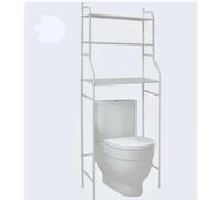 picolar Estante de Inodoro con Almacenamiento Superior y Toallero de Papel para Ahorrar Espacio en el Baño