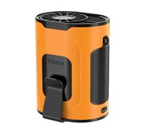 Picozon Ventilador Inteligente Portátil con IA，Recargable con 4 velocidades ajustables, Diseño manos libres y portátil (clip para cintura y collarín) - naranja