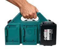 Picvelno Soporte de transporte de batería de 6 ranuras para Makita de 18 V y 14,4 V, organizador de almacenamiento para baterías, organizador de almacenamiento para Makita, portátil y resistente con