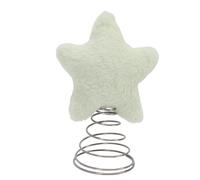 Picysa Adorno para árbol de Navidad, Estrella Peluda de Felpa, Copa de