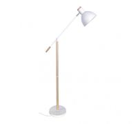 Pie salon biel 1xe27 blanco/haya 151x25x70 cm orientable 360º y artic