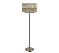 Pie salon ekaterina 1xe27 cuero/saco 164x40x40 cm con pasamaneria