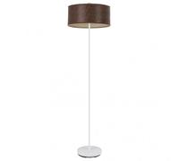 Pie salon jerte 1xe27 blanco/madera negra 165x40x40 cm marca fabrilamp