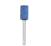 Piedra abrasiva montada en corindón azul para herramientas rotativas 3mm vástago cilíndrico cabeza plana muela abrasiva para metal jade madera pulido y para el acabado del molde 1 pieza (K)