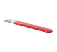 Piedra Afiladora Compacta para Cuchillos y Herramientas de Jardín | Corindón y Plástico, Diseño Ergonómico Portátil, Uso en Kit, Color Rojo, para Expertos y Principiantes