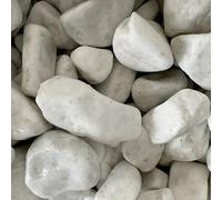 Piedras decorativas (Blanco, 20 kg, 20mm - 40mm)