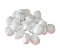 Piedras decorativas de cerámica para Biochimeneas (Blanco, 24 ud.)