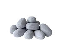 Piedras Decorativas de Fibra cerámica para Chimenea de etanol y de Gas, 24 Unidades (Gris)