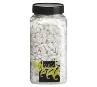 Piedras decorativas midi (Blanco, Tamaño de grano: Ø 9 - 13 mm, 1 kg)
