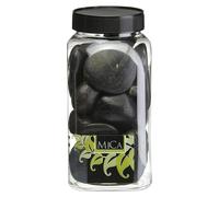Piedras decorativas (Negro, Tamaño de grano: Ø 20 - 40 mm, 1 kg)