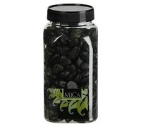 Piedras decorativas (Negro, Tamaño de grano: Ø 8 - 25 mm, 1 kg)