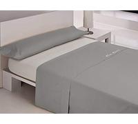 Pierre Cardin 18/6226 Juego Sábanas Coralina Colorado 150 cm, Gris, 100 Percent_Poliéster, Cama de 150