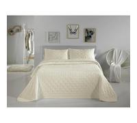 Pierre Cardin® Colcha cama 135 cm, 3 Pieza, 100 % poliéster, Gramaje 300 g/m², Tamaño funda de cojín 50 x 70 cm, Medidas Aproximado de la colcha 235 x 270 cm. Modelo Dots, Color Tierra