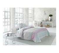 Pierre Cardin® Colcha cama 150 cm, reversible, 3 Pieza, 100 % poliéster, Gramaje 300 g/m², Tamaño funda de cojín 50 x 70 cm, Medidas Aproximado de la colcha 250 x 270 cm. Diseño Lugano, Color Malva.