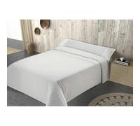 Pierre Cardin® Funda Nórdica 3 Piezas, 150 cm, 100% Algodón, Gramaje 120g/m², 144 Hilos, Funda de Almohada 45 x 85 cm, Cierre de Solapa, Cama de 150, Elisa Blanco