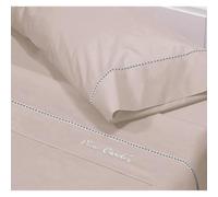 Pierre Cardin® Juego de Sabana 4 Piezas, sabanas 150 x 200 cm, 100% Algodon, Gramaje 130g/m², 180 Hilos, Sabana encimera 230 x 280 cm, 2 Fundas de Almohada 45 x 85 cm, Color Rosa.