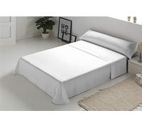 Pierre Cardin - Juego de sábanas Arcadia 100% Algodón - Cama 135 - Color Blanco