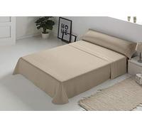 Pierre Cardin - Juego de sábanas Arcadia 100% Algodón - Cama 135 - Color Tierra