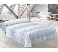 Pierre Cardin - Juego de sábanas ZADAR - Cama 105 Cm - Color Azul C2