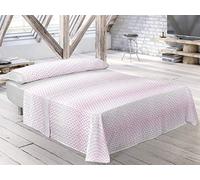 Pierre Cardin - Juego de sábanas ZADAR - Cama 135 Cm - Color Rosa Claro C53