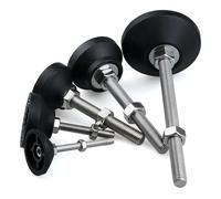 pies niveladores, Patas de nivelación ajustables, Base giratoria, patas articuladas, almohadilla tornillo M5/M6, diámetro pierna torno ajustable Universal, 30mm, tipo rosca, 12 Uds(D30xm5x40mm)