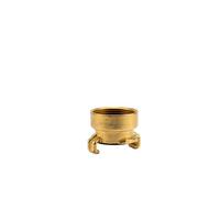 Pieza roscada de acoplamiento rápido de latón GARDENA con rosca interna: conexión de manguera, 42 mm (G 1 1/4 ") - rosca interna para grifos con rosca externa (7110-20)