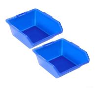 Piezas de almacenamiento de hasta 2 piezas con juego de plástico para organización de caja de resistencia Plus 80 °C para montaje de taller de composición de gadgets (azul)