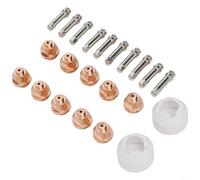 Piezas de plasma compatibles para Thermal Dynamics Pch-51 3xr 4xi 5xr incluyendo electrodos boquillas escudos paquete de veintidós