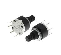 Piezas de repuesto Micro interruptor giratorio 1 Uds SR16 16MM banda giratoria 2 polos 3 4 posiciones polo 5 6 8 longitud del mango 15MM eje(2 Pole 3)