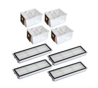 Piezas de repuesto para Dreame L10s Ultra y para xiaomi X10+ - 4 bolsas de polvo de 3,3 L y 4 filtros HEPA, bolsas desechables de alta capacidad, kit de filtro lavable, accesorios para aspiradora