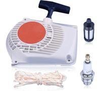 Piezas de repuesto para el motor de arranque de motosierras Stihl 024, 026, MS240, MS260, que incluyen cable de arranque, bujía y filtro de combustible