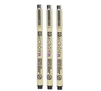 Pigma Sakura Micron - Pigmento Portamina - 0.5mm - Negro [Paquete de 3]