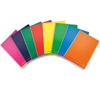 Pigna 02136410Q, de un solo color, de varios colores, formato A5, 80 g/m², papel cuadriculado, encuadernación en rústica