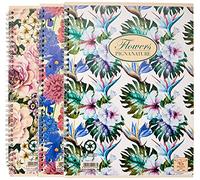 Pigna 02182575M - Cuaderno Nature Flowers, 5M, quadretto 5M, 5 unidades
