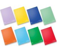 Pigna 02303625M, de un solo color, multicolor, 48 hojas, satén, 100 g/m², papel cuadriculado