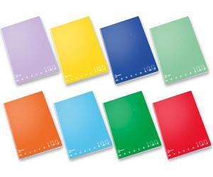 Pigna 02303625M, de un solo color, multicolor, 48 hojas, satén, 100 g/m², papel cuadriculado